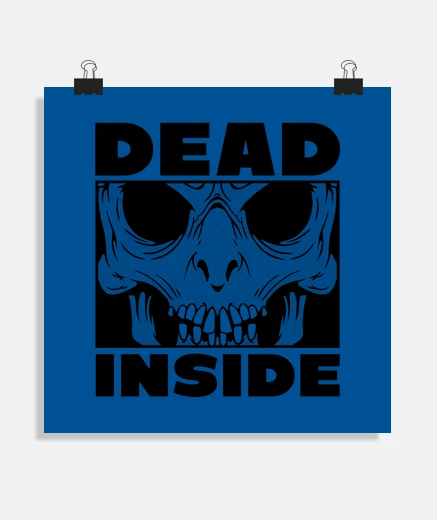 Poster skull beyond zombie grave, scary movie type poster