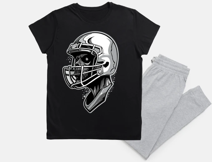 Pyjama skull de football américain