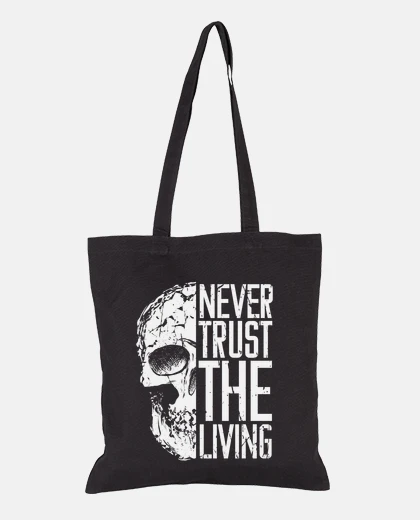Bag skull dead head humor fun funny handbag student woman girl tote bag