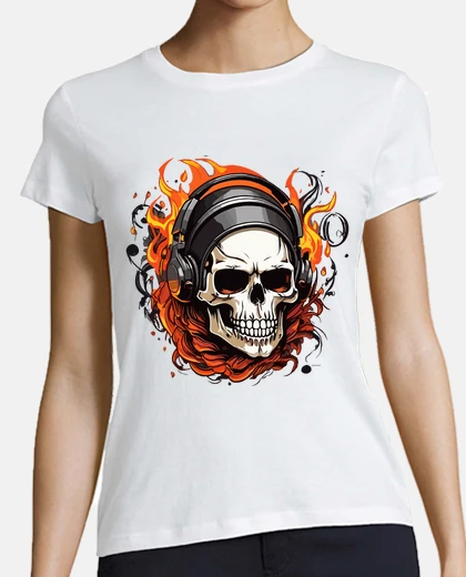Tee-shirt Skull et tete de mort Innovation colore