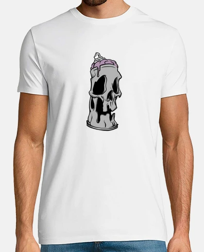Tee-shirt Skull paint graffiti