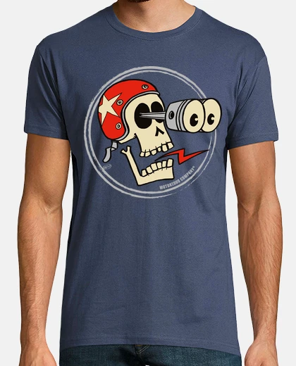 T-shirt skull pistone