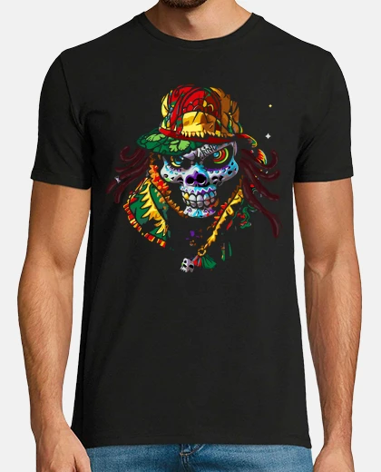 Tee-shirt Skull Rasta