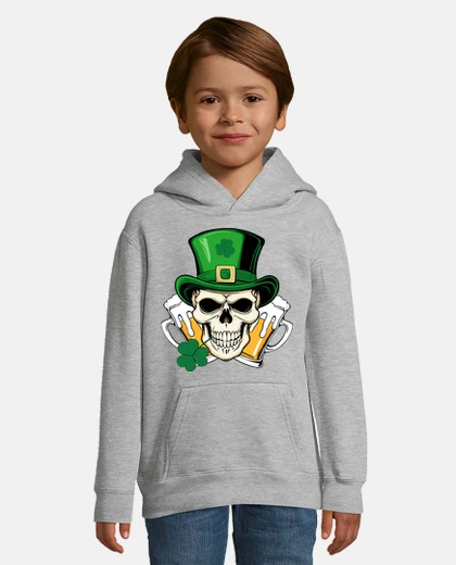 Kids skull san patrick day
