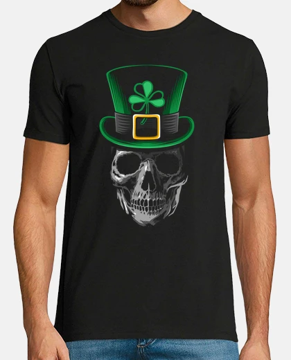 T-shirt skull san patrizio