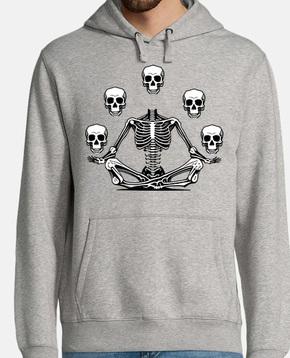 Sudadera skull skeleton doing yoga