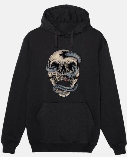Hoodie Skull Snake