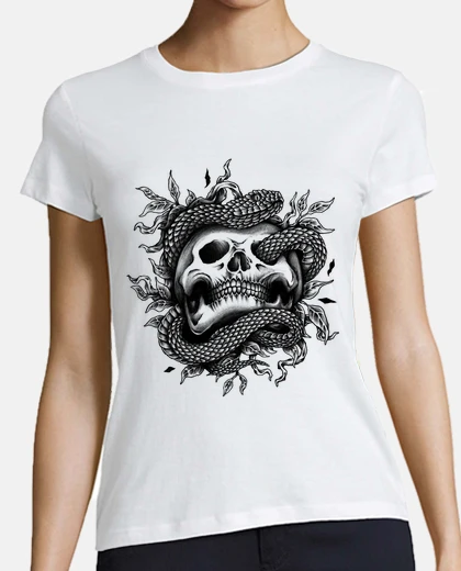 T-shirt skull snake