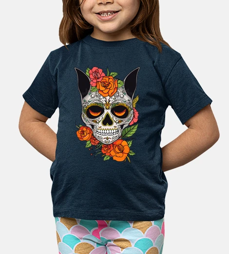 Abbigliamento skull sugar gattoto colorato
