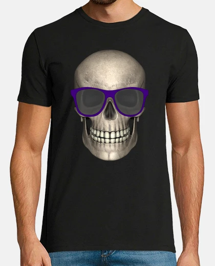 T-shirt skull with glasses