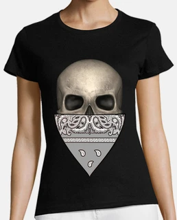 skull bandana bandana gray