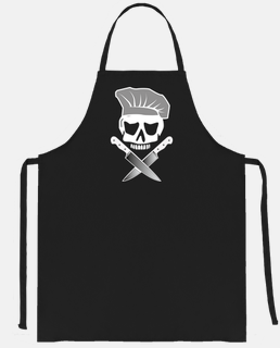 skull chef pirate cook knives
