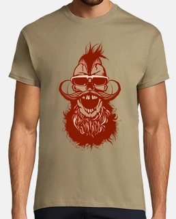 skull hipster skull bearded skull