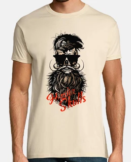skull hipster skull bearded skull