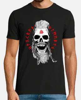 Tee shirts Tete de mort barbe Livraison Gratuite Tostadora.fr