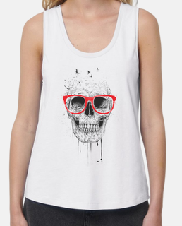 Skull with red glasses
