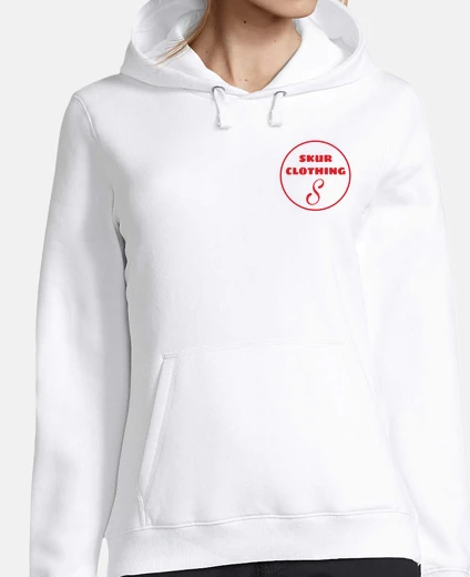 Felpa skur streetwear logo rosso