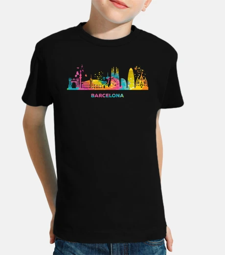 Abbigliamento skyline di barcellona barcellona