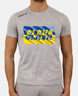 slava ukraini stand with ukraine flag