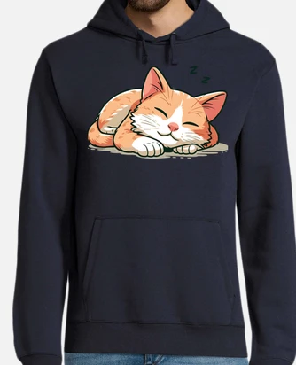 Sleeping cat hoodie hotsell