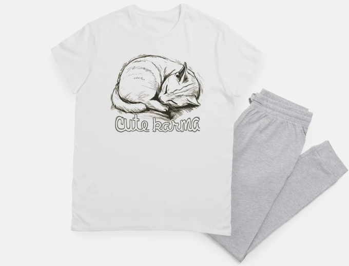 Pyjama sleeping cat karma idyllic good good night nights cuddly sleep
