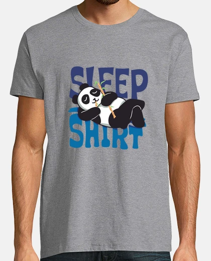 T-shirt sleeping panda humor