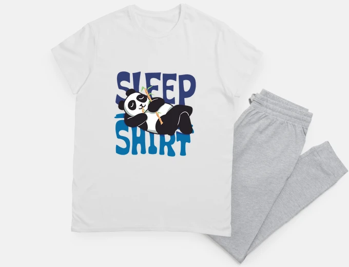 Pyjama sleeping panda humor