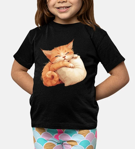 Kids Sleeping Pet Kitten Pillow Hug Lover