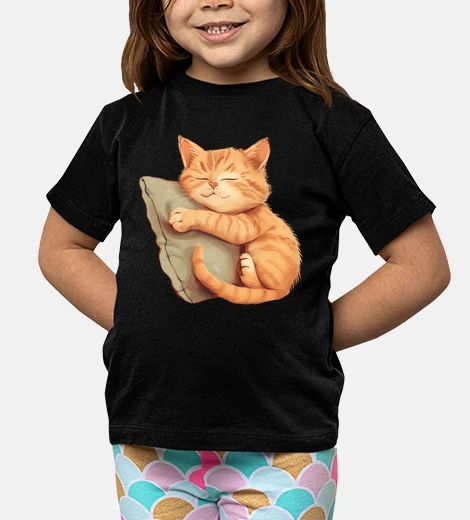 Kids Sleeping Pet Kitten Pillow Hug Lover