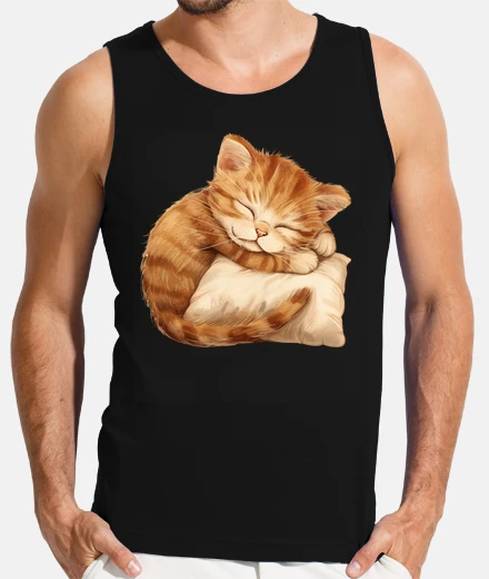 T-shirt Sleeping Pet Kitten Pillow Hug Lover