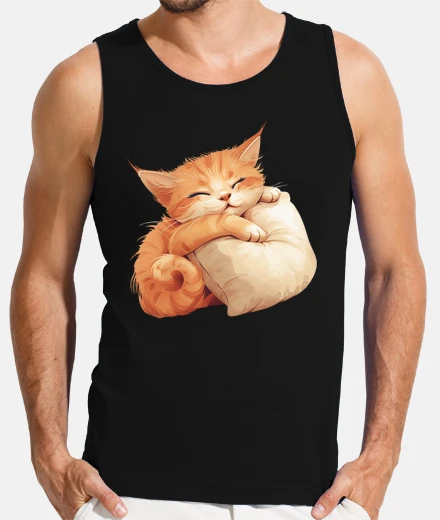 T-shirt Sleeping Pet Kitten Pillow Hug Lover