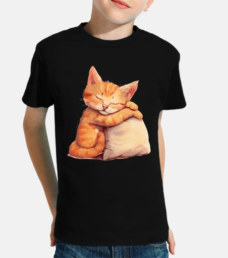 Kids Sleeping Pet Kitten Pillow Hug Lover