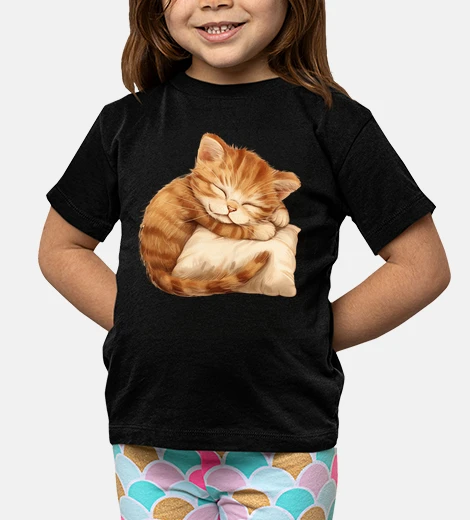Kids Sleeping Pet Kitten Pillow Hug Lover