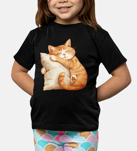 Kids Sleeping Pet Kitten Pillow Hug Lover