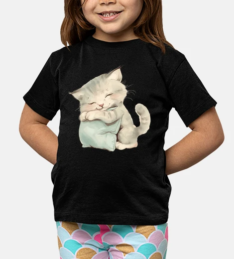 Kids Sleeping Pet Kitten Pillow Hug Lover