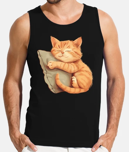 T-shirt Sleeping Pet Kitten Pillow Hug Lover