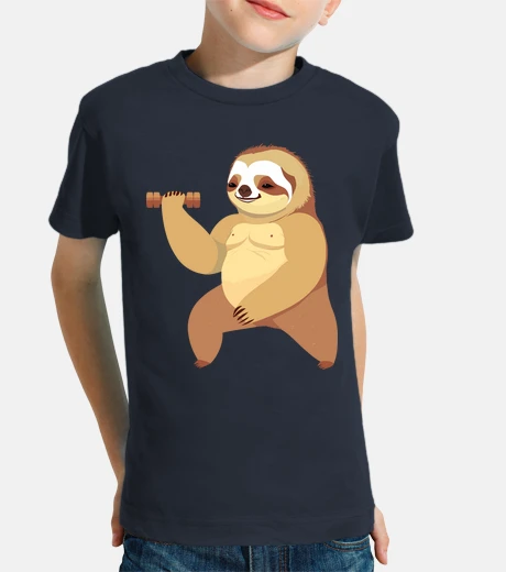 Ropa sloth with a dumbbell
