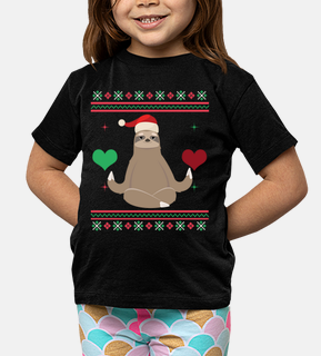 sloth christmas yoga ugly christmas
