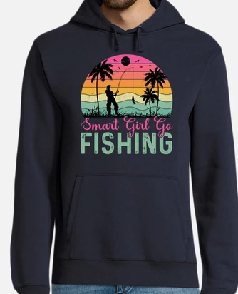 Fishing girl hoodie hot sale