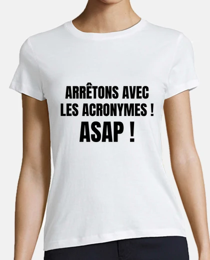 T-shirt smettiamola con gli acronimi