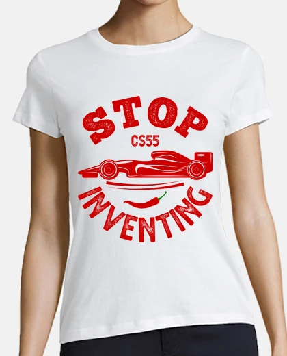 T-shirt smettila di inventare l39auto los sainz