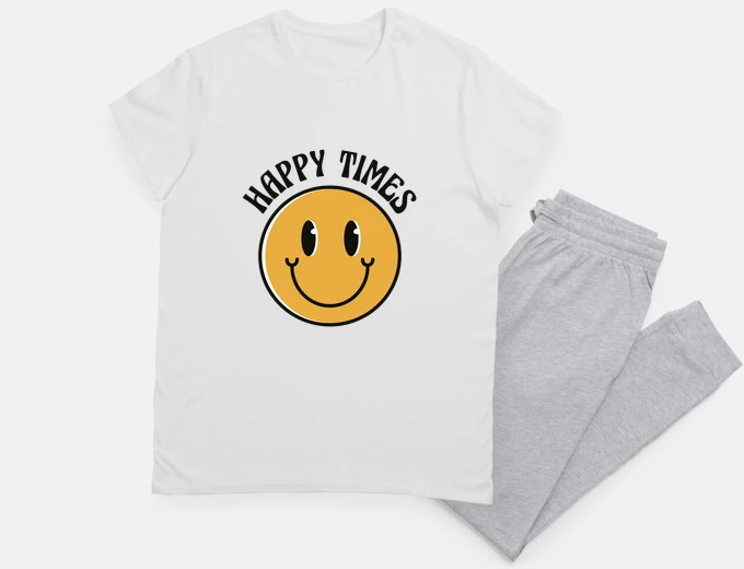 Pyjama smiley , happy times, bonheur,