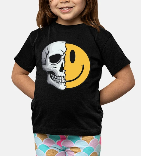 Abbigliamento smiley sorriso gioia teschio