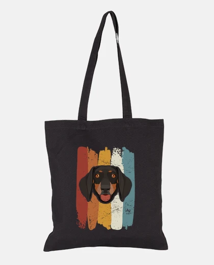 Bag Smiling Dachshund Retro
