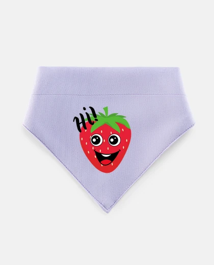 Mascotas smiling strawberry, pet bandana