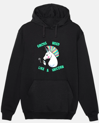 Hoodie smoke w ** d like a unicorn