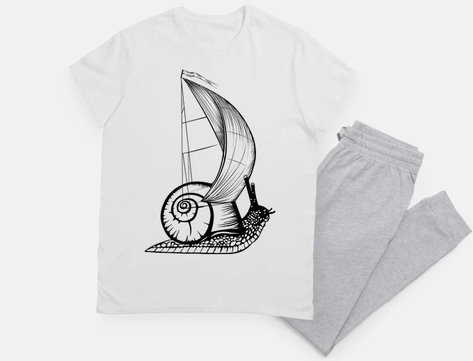 Pyjama snail candle