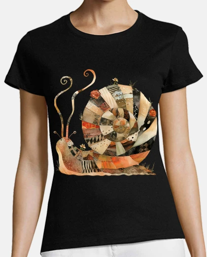 Playera snail patchwork sewing