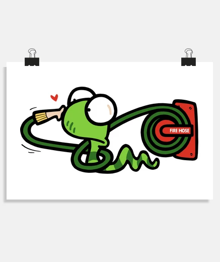 Poster snake and hose