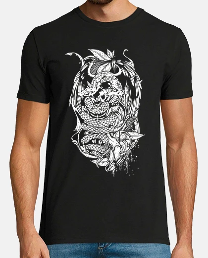 Camiseta Snake Dragon (blanco)